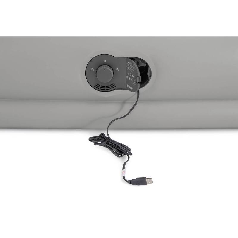 Intex Luftbett DuraBeamPrestige Queen 203x152cm mit elektrischer Pumpe 30cm hoch - 6941057421988