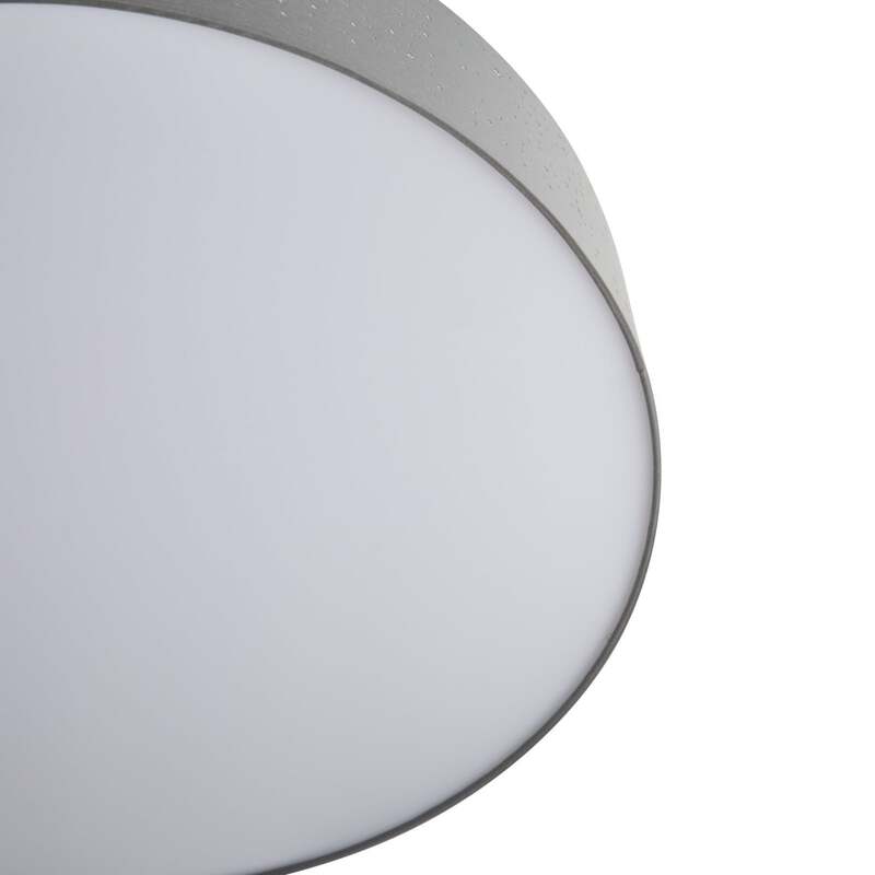 Lindby Deckenlampe Deckenleuchte Ellamina LED hellgrau Textil Wohnzimmerlampe - 4251096586596