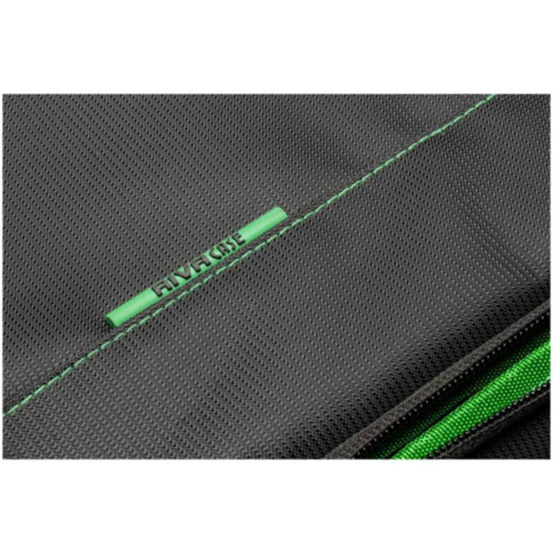 Rivacase Rucksack 7470 (PS) Kameratasche Notebooktasche schwarz grün Trennwä4 - 6901801074709