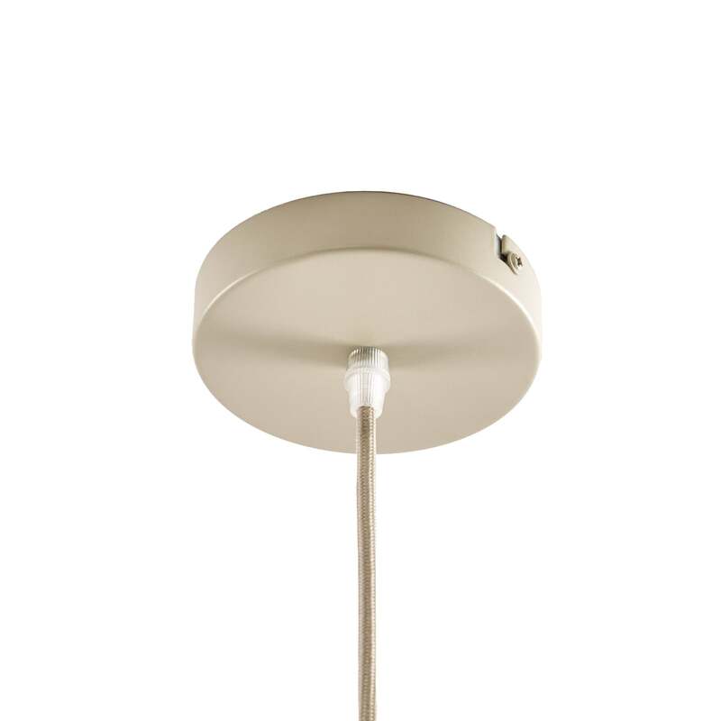 Lindby Hängeleuchte Laverne LED Pendelleuchte Rattan dimmbar beige Ø40cm 35cm - 4255830913648