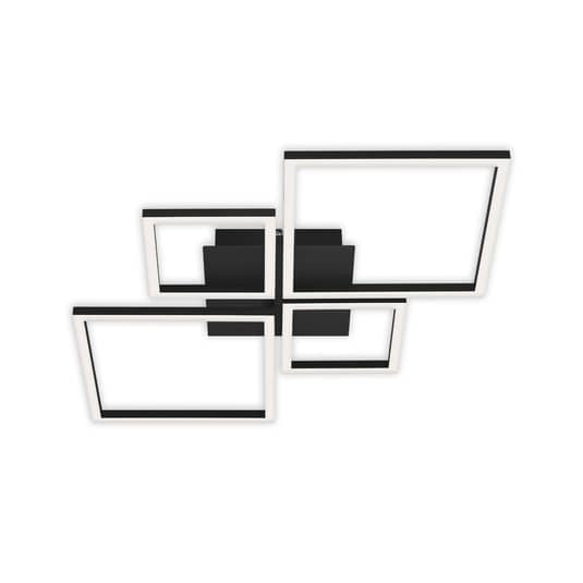 Briloner LED-Deckenlampe Deckenlampe Lampe Frame Step dim LED 4-flammig schwarz - 4002707401667