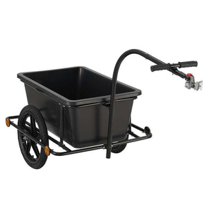 B-Ware Transportanhänger Fahrradanhänger 90 Liter Kunststoffwanne bis 80kg flexibel