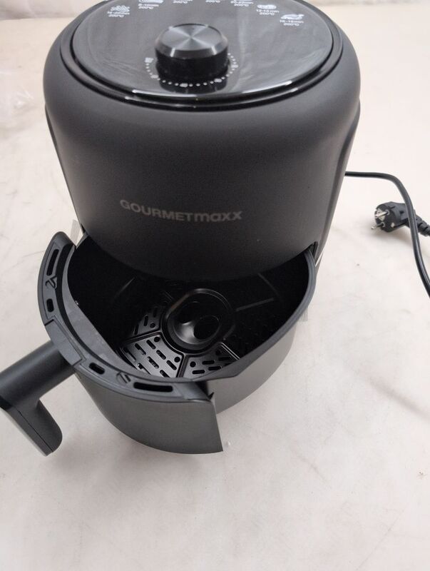GourmetMaxx Heißluft-Fritteuse 2,3l Fritteuse 1000W schwarz Airfryer Frittieren - 4067522019701