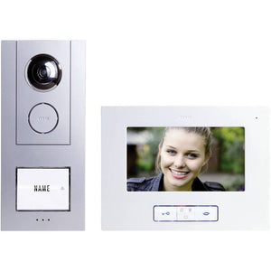 B-Ware m-e Vistus VD ALU-6710 A Video-Türsprechanlage Komplett Set Kabelgebunden 3.5 Z