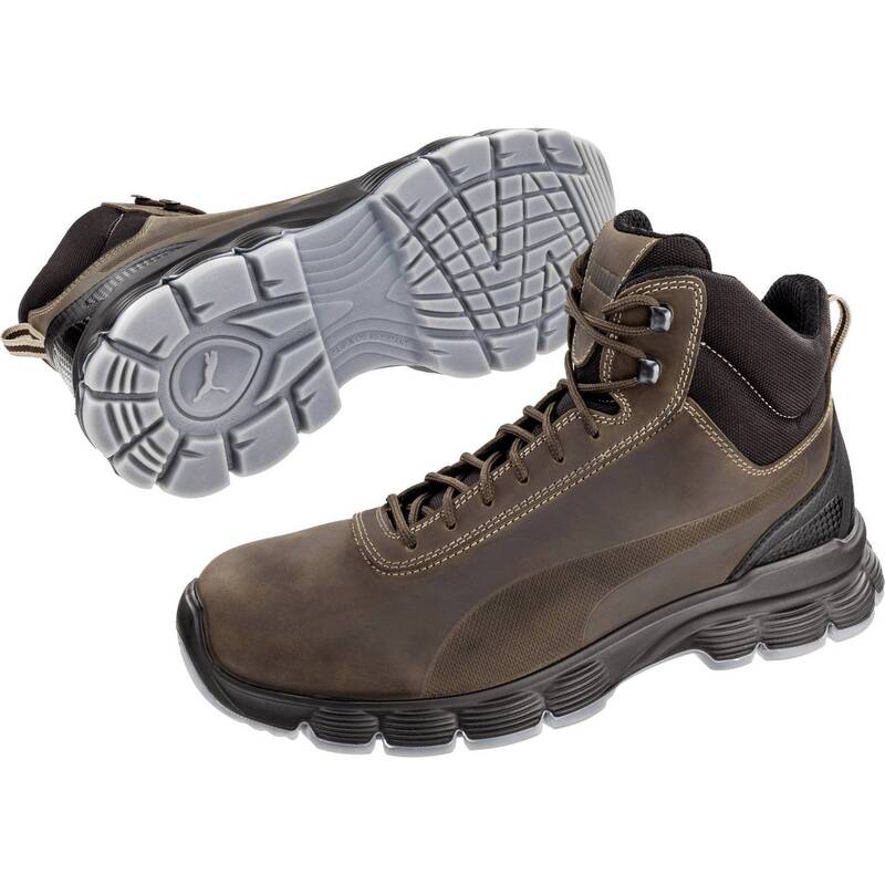 PUMA Sicherheitsstiefel Condor Mid ESD SRC S3 Braun Größe 42 ESD Schutzstiefel - 4051428063142