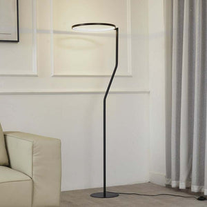 B-Ware Lindby Stehlampe Stehleuchte LED Bogenlampe Rayon mattschwarz Metall Aluminium