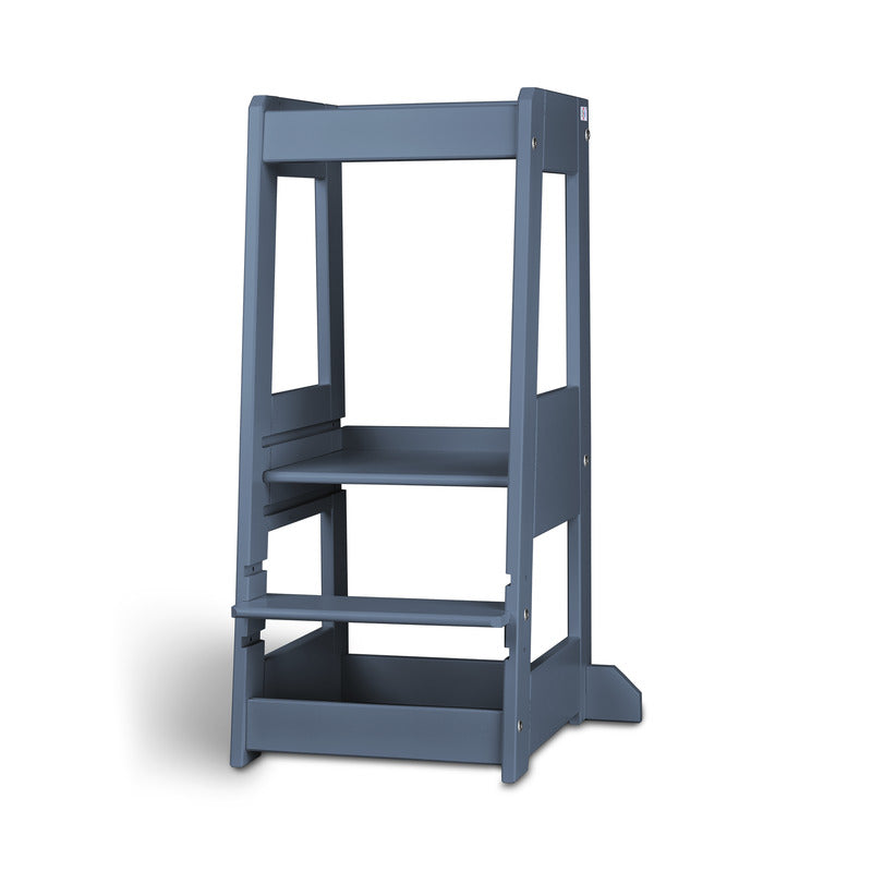 tiSsi Lernturm Felix Entdecker-Turm Kinderhochstuhl Taubenblau 91cm 250kg - 4260657582687