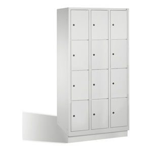 B-Ware C+P Fächerschrank Spind Schrank 12 Fächer Grau H1800 B900 T500m SIEHE TEXT/FOTO