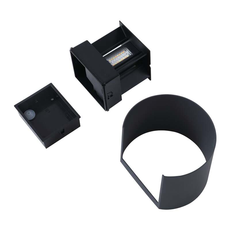 Lindby Außenwandleuchte Gartenlampe Dara LED dimmbar CCT RGB dunkelgrau IP54 - 4251911776546