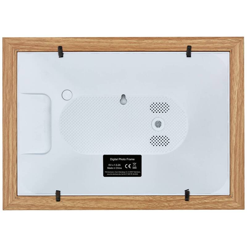 TFA FRAMEO Digitaler WiFi-Bilderrahmen 10.1 Zoll 1280x800 32GB Braun Weiß - 4009816041395