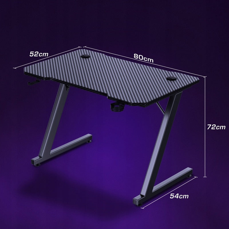 Ergonomischer Schreibtisch für Spiele 80x52cm PC Tisch Arbeitstisch Home Office - 4061234567897
