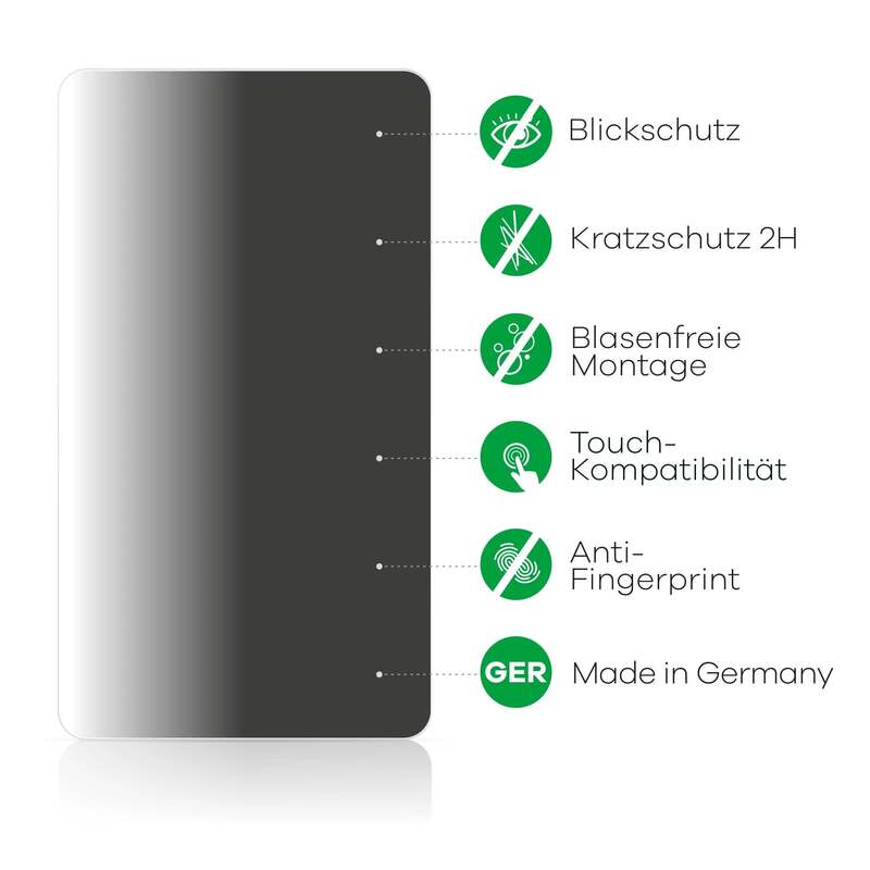 upscreen Displayschutzfolie Sichtschutzfolie Apple iPad A16 11 WiFi 2025 2 STÜCK - 4068489735970