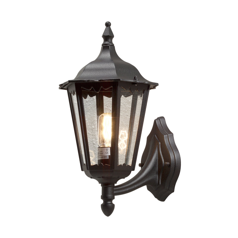 Konstsmide Außenwandleuchte Firenze schwarz Gartenleuchte Lampe 48cm E27 IP43 - 7318307213751