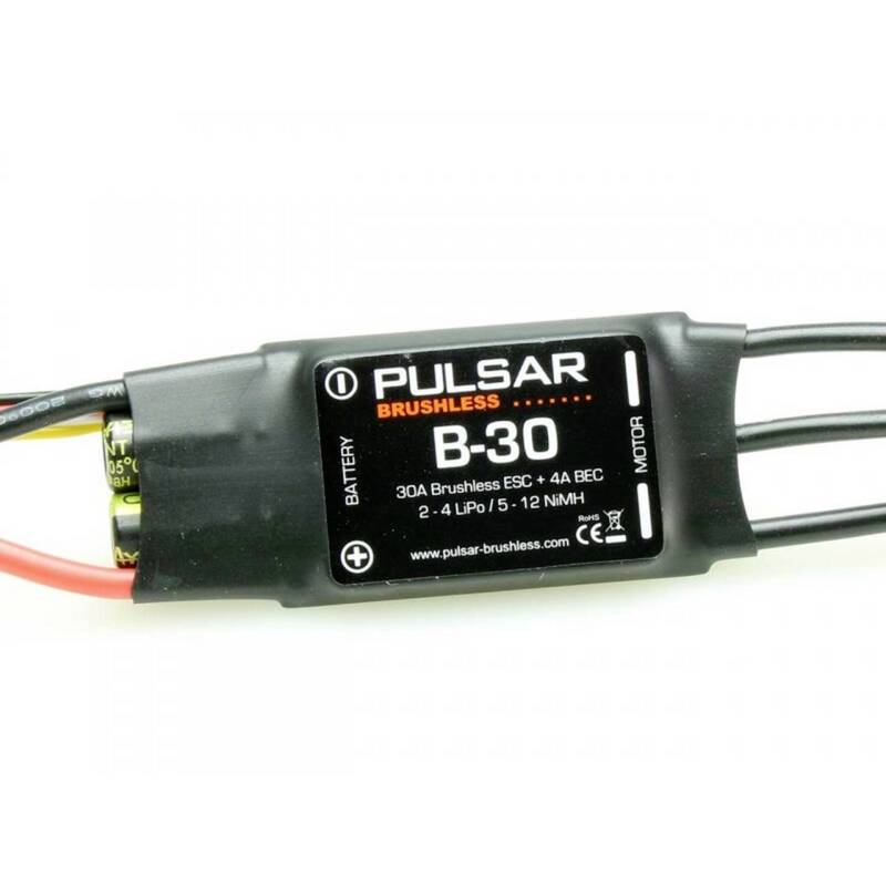 Pichler PULSAR B-30 Brushless Fahrtregler 40A für 2-4 LiPo 5-12 NiMH/NiCD - 4056534061556