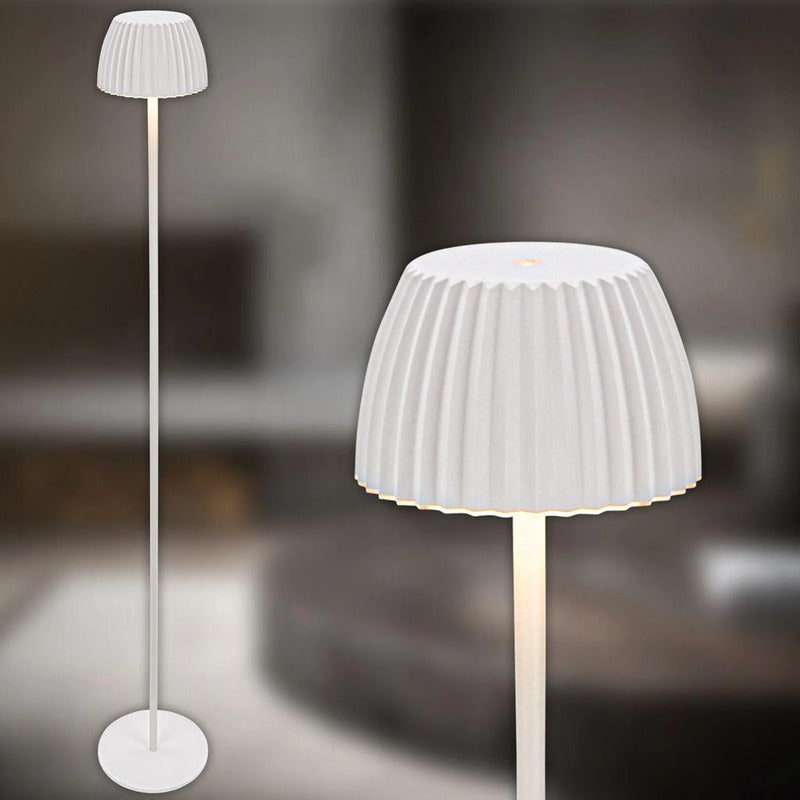 Briloner Stehlampe LED dimmbar Akku Leuchte kabellos für Wohnzimmer weiß 124cm - 4002707482581