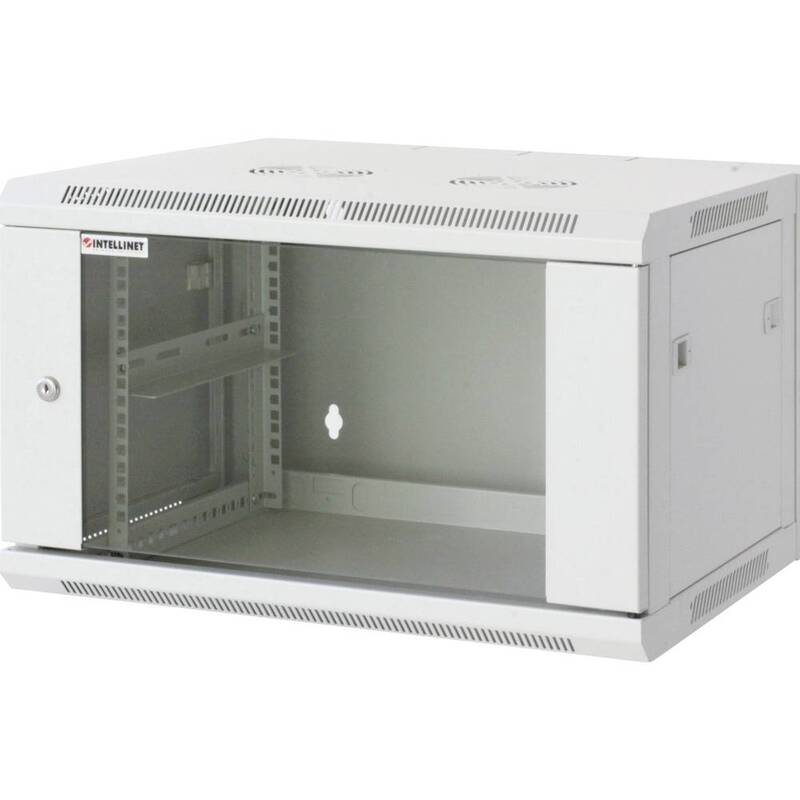 Intellinet 711760 19 Zoll Server Netzwerkschrank 600x370x450mm 6 HE Netzwerk - 0766623711760