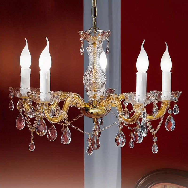 Orion Kronleuchter Marie Claire Deckenlampe Deckenleuchte Kristallglas 5-flammig - 9003090010400
