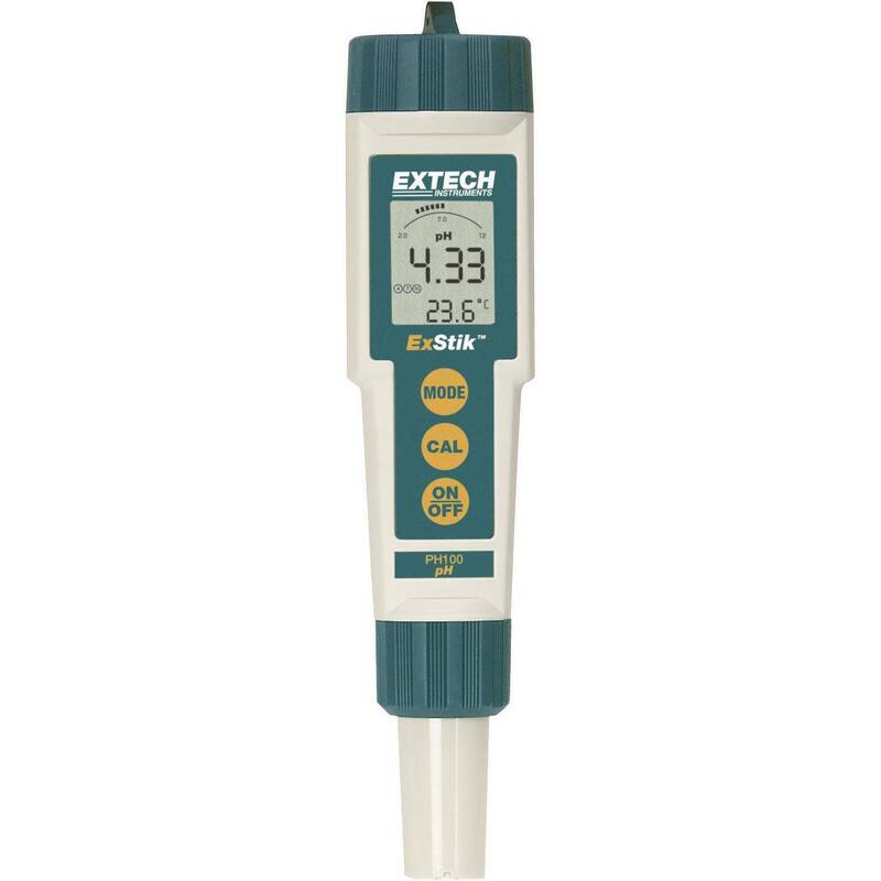 Extech pH Messgerät pH100 präzises pH-Messgerät für Wasser Kalibriert 0-14 pH - 0793950051009