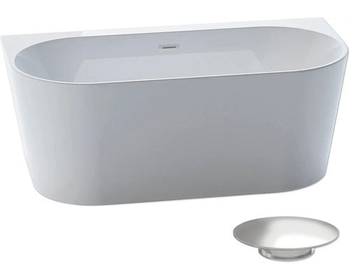 Jungborn Badewanne ONE oval Pflegeleicht Sanitäracryl weiß glänzend 169x80cm - 4306516447367