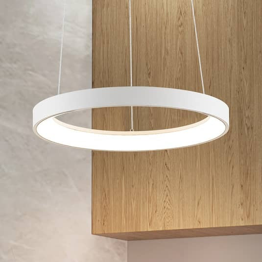 Arcchio Pendelleuchte Hängelampe LED Vivy weiß Metall Acryl dimmbar warmweiß - 4251096597493