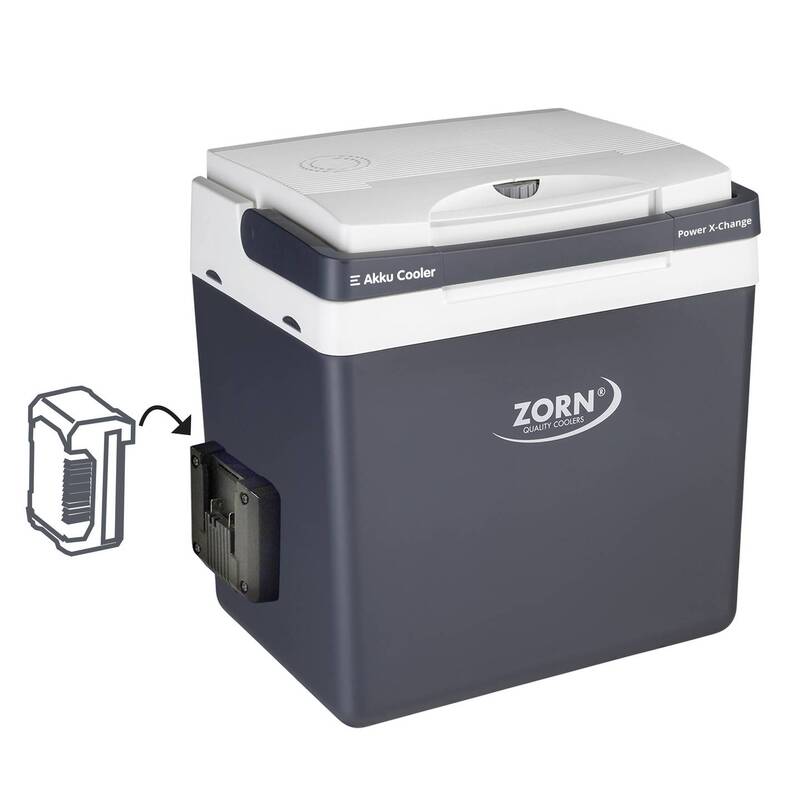 ZORN Akku-Kühlbox Z 26 DC 25l Thermoelektrisch Grau Delta T bis 17°C ohne Akku - 4251702501197