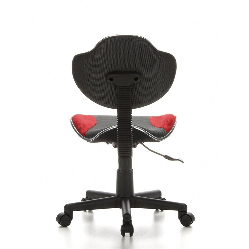 hjh OFFICE Kinderschreibtischstuhl Kinderstuhl KIDDY GTI-2 Stuhl Stoff grau rot  - 4260182531136