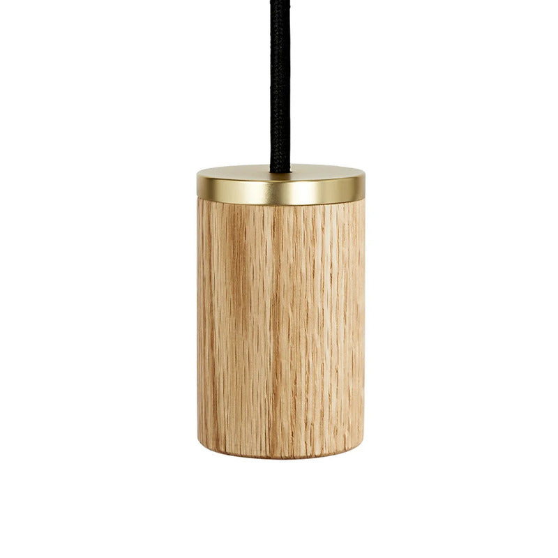 Tala Pendelleuchte Hängelampe Wohnzimmerlampe Eiche Messing E27 Natur 300cm - 5060400152803