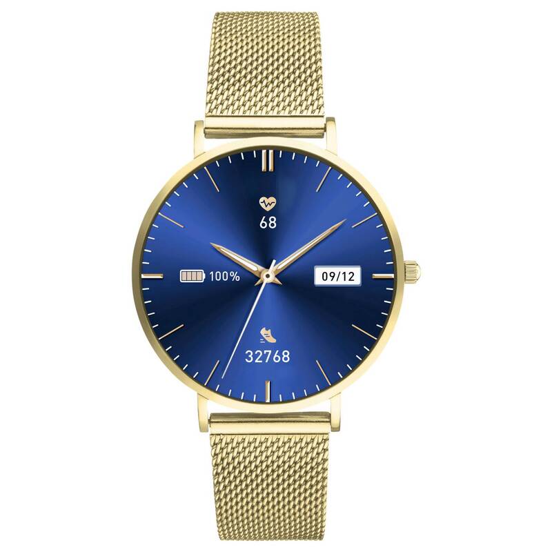 XCOAST Smartwatch Uhr SIONA 2 Nano Citrin Gold Fitness Tracker Damen Fitnessuhr - 4260449578324