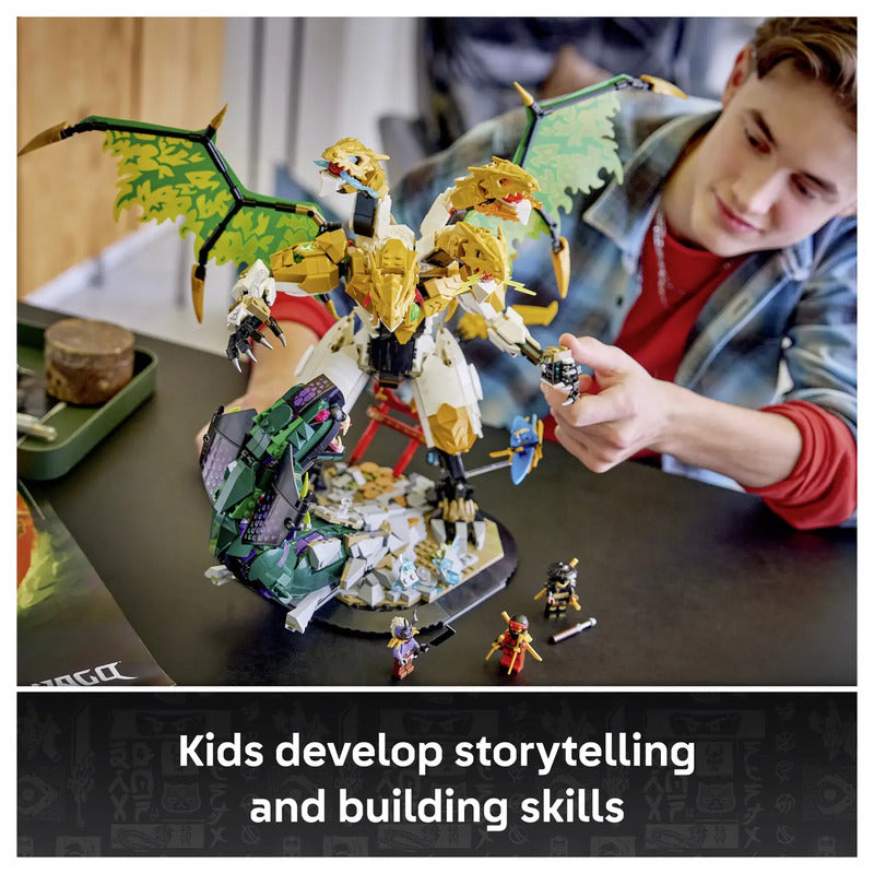 LEGO NINJAGO Duell mit dem Ultradrachen Bauspielzeug beweglicher Drache 71872 - 5702018055793