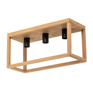 B-Ware Envostar Deckenleuchte Lampe Rowan Leuchte Eichenholz Holz 3fl SIEHE TEXT
