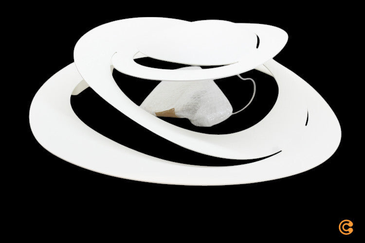 Designer Deckenleuchte Pirce Mini LED Lampe dimmbar Aluminium weiß Ø69cm 36cm - 8052993008534