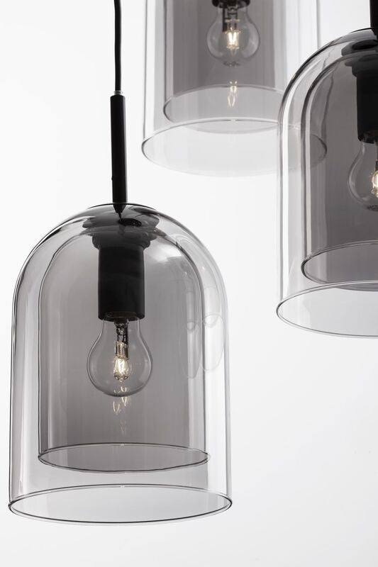 Nova Luce Pendelleuchte Hängeleuchte VELOR E27 Schwarz dimmbar SIEHE TEXT/FOTO - 5212017431189