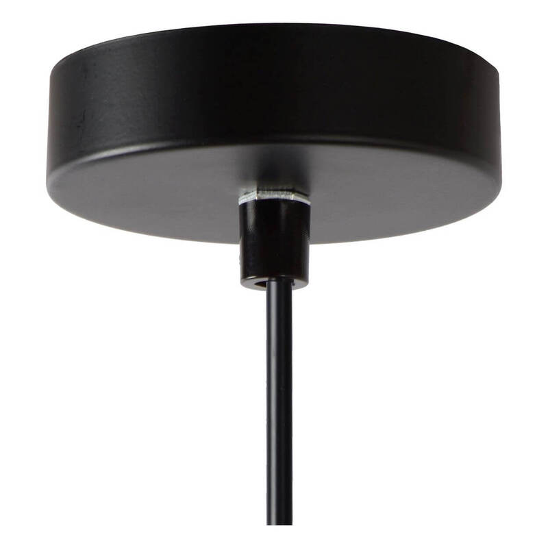 Lucide Hängeleuchte Pendelleuchte Medine Glas Rauchgrau Ø 25 cm E27 LED Lampe - 5411212460554
