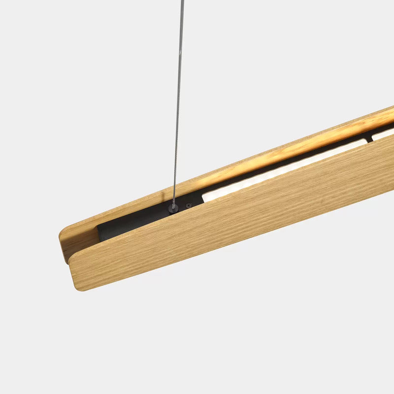 Quitani Pendelleuchte Hängeleuchte LED Holz Eiche warmweiß Esszimmer Wohnzimmer - 4251911763751