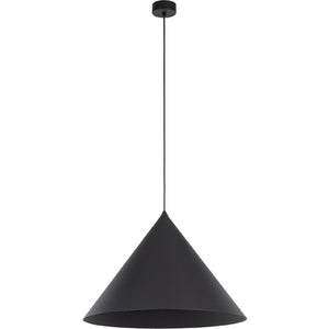 B-Ware TK Lighting Hängeleuchte Cono 1-flammig LED Pendelleuchte dimmbar schwarz Ø50cm