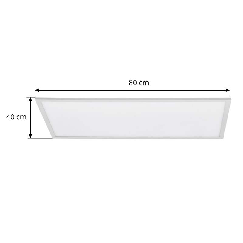 Lindby LED Panel Leuchte Lamin Lampe dimmbar Fernbedienung CCT 80cm weiß 41W - 4251911765892