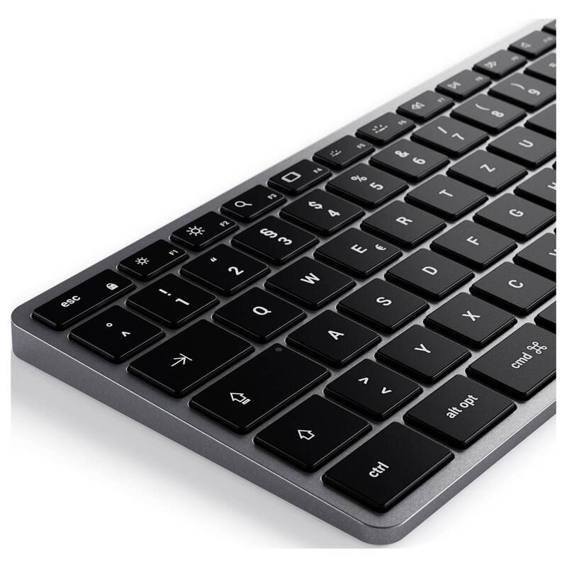 Satechi Tastatur Keyboard Slim X3 Bluetooth QWERTZ Anthrazit mit Beleuchtung - 0879961009618
