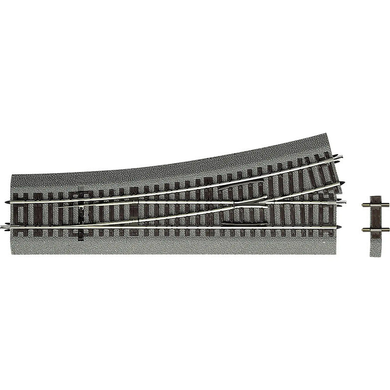 Roco Weiche Abzweig H0 Rocoline Gleis WL 15 li Modellbahn HA Bettung 230mm links - 9005033425340