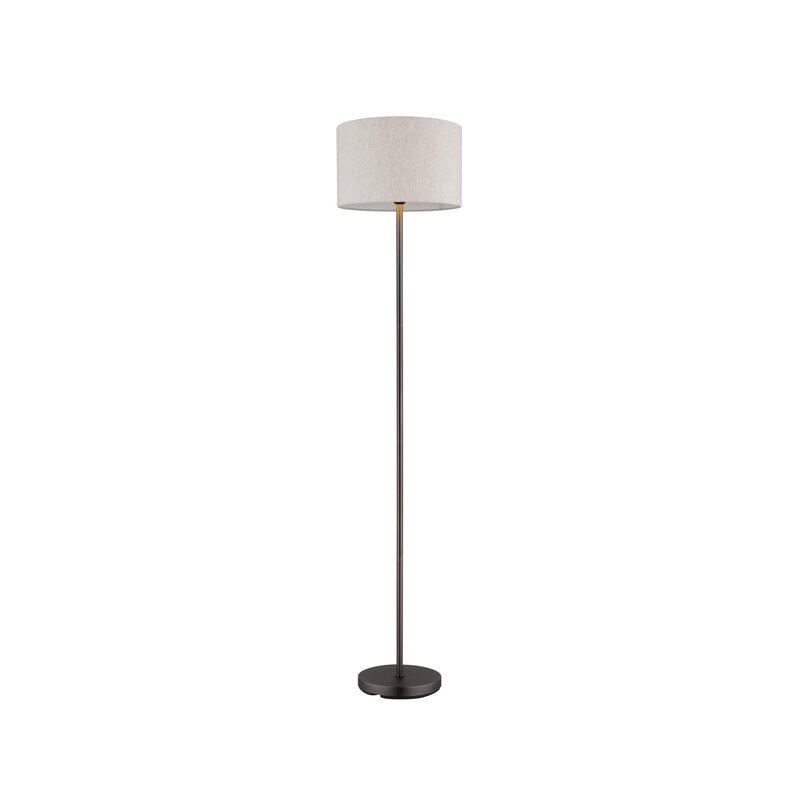 Globo Stehleuchte Standlampe Thea Leuchte creme/schwarz Leinen Metall H160cm - 9007371570034