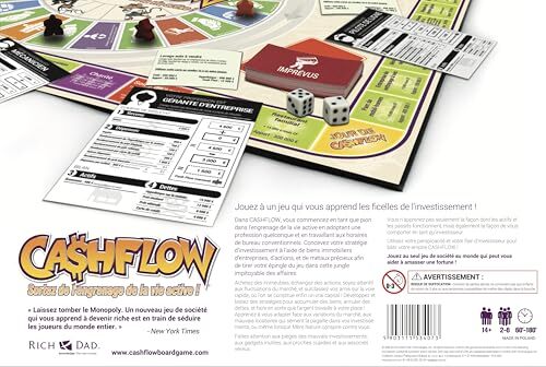 Rich Dad CASHFLOW Bildungsspiel Brettspiel Lernspiel Finanzspiel für Erwachsene - 5903111534073