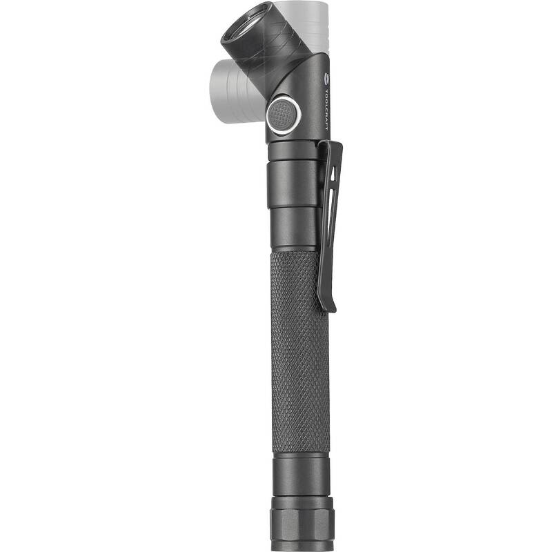 Toolcraft Taschenlampe SMD LED 2-in-1 mit Stroboskopmodus USB-C Gürtelclip - 4064161223551