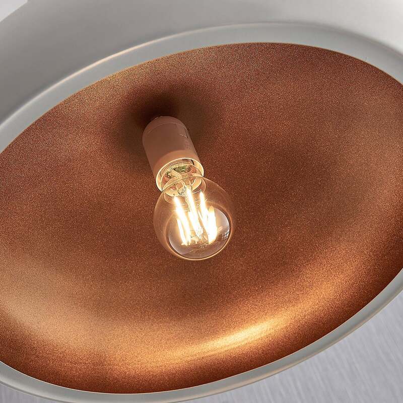 Lindby Pendelleuchte Hängeleuchte Gerwina LED Lampe dimmbar weiß gold Ø40cm - 4251096560640