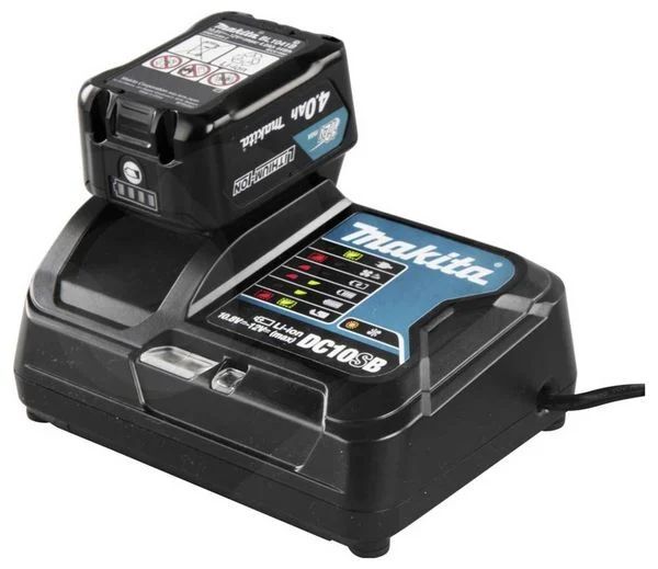 Makita DC10SB-EU Battery Charger for Use with BL1015, BL1020B, BL1040B, Type C - EU - 0088381459563