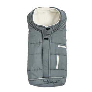 B-Ware Little One Winterfußsack Juna Kinderwagen Fußsack Thermo Hellgrau Weiß Universal