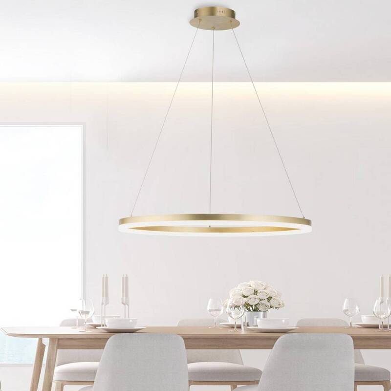 Paul Neuhaus Titus Hängelampe Pendelleuchte LED Deckenlampe messing Ø80cm - 4012248362877