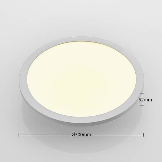Lindby Narima LED-Deckenlampe CCT Ø 30 cm Deckenlampe Decken-Lampe Leuchte 13W - 4251096579666