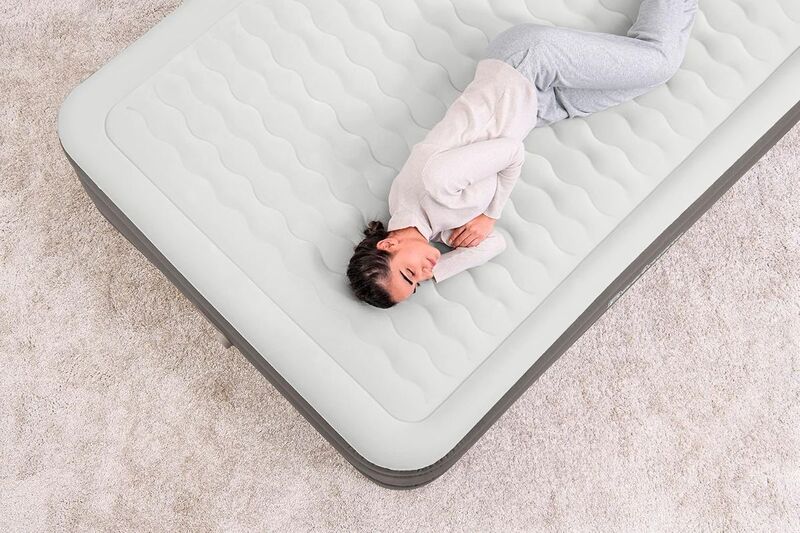 46cm Bestway Air Mattress Queen Inflatable Bed Airbed Grey - 06941607326596