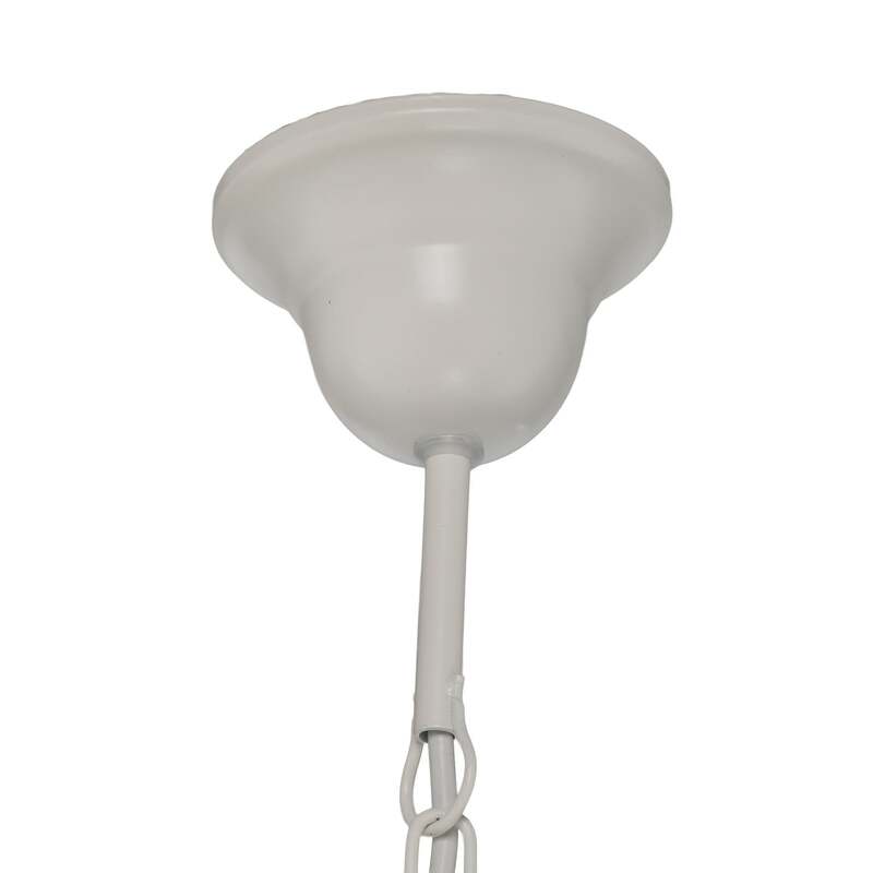 Kronleuchter Malbo Hängeleuchte LED 8-flammig dimmbar weiß Metall Ø77cm - 5902349238029