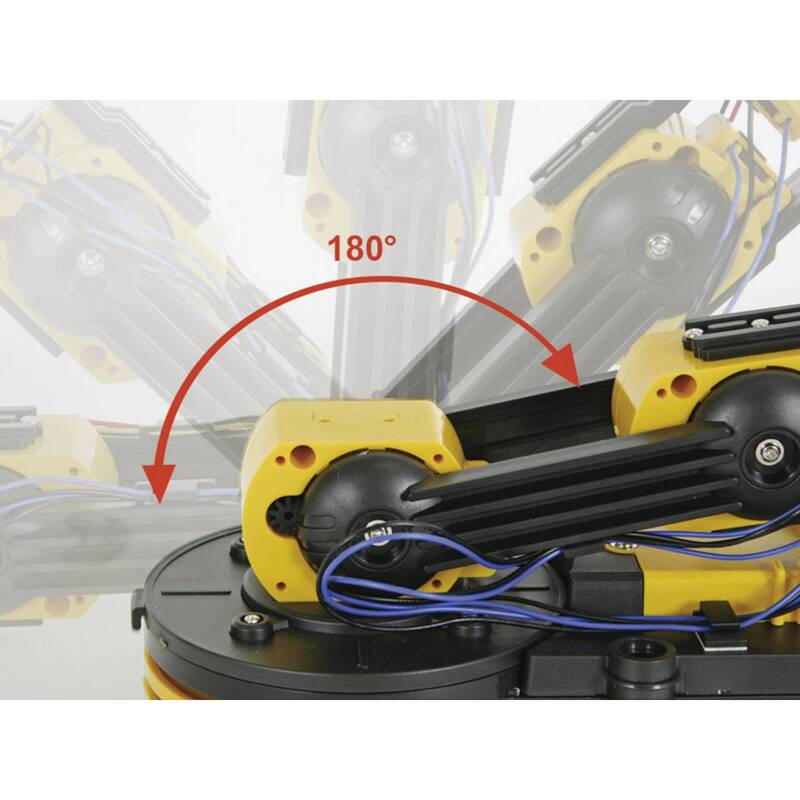 Velleman ROBOTERARM KSR10 Bausatz mit 5 Motoren und Scheinwerfer 660 g - 5410329399498