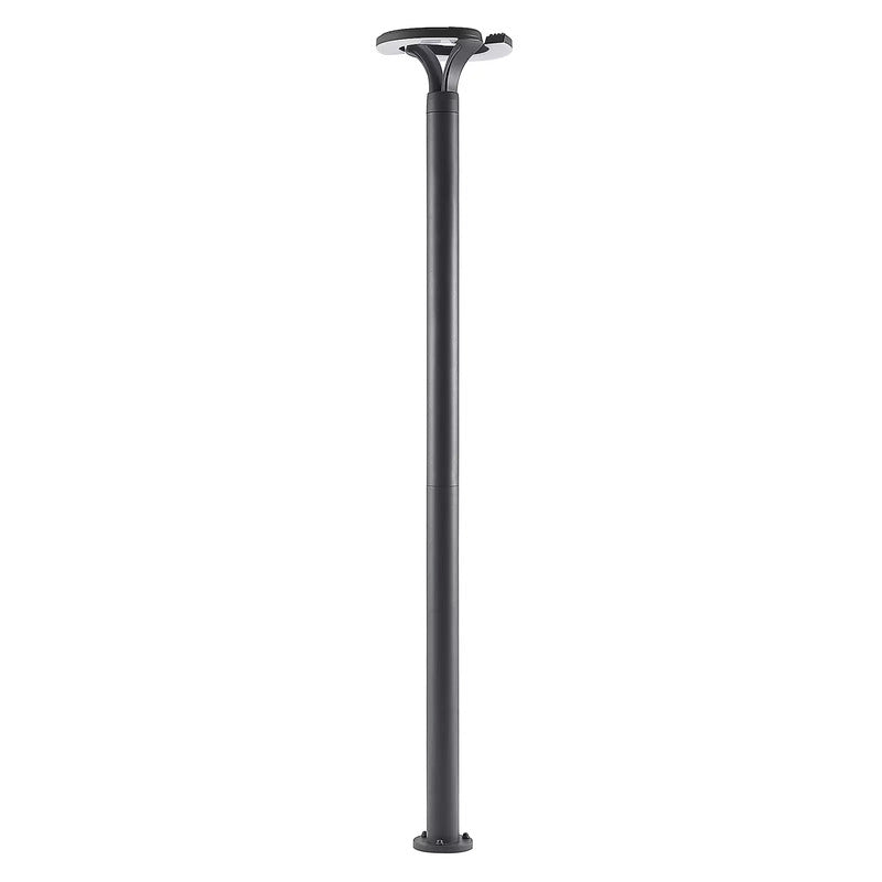 Lindby Außenleuchte Mastleuchte LED Kreis dunkelgrau Aluminium Kunststoff - 4251911734232
